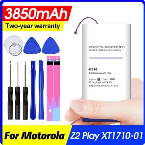 3850mAh HZ40 for Motorola MOTO Z2 Play Battery Dual SIM T1710-11 XT1710-08 XT1710 XT1710-06 XT1710-09 Battery