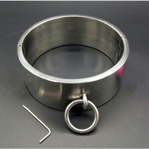 6cm high metal stainless steel slave bdsm collar neck corset bondage restraints sex collars for couples adult games fetish wear