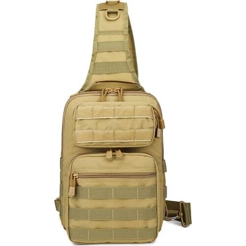 Men Army Shoulder Molle Bag Military Tactical Sling Backpack Outdoor Hunting Camping Hiking Fishing Trekking Nylon Chest Bag
