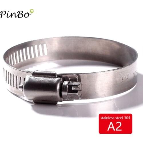 Free shipping 10/20/pcs/lot 21-38mm Stainless Steel 304 Drive Hose Clamp Tri Clamp screw collar Fuel Line Pipe Worm