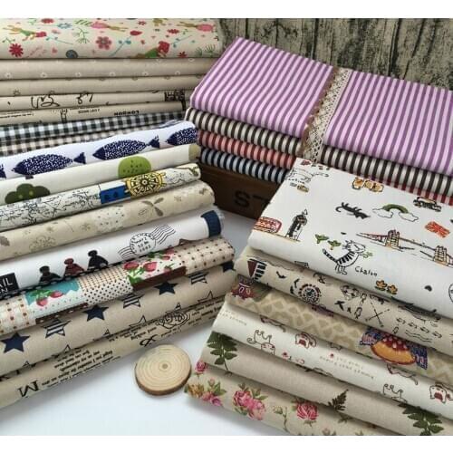 Free shipping Cartoon Fox Printed Cotton Fabric DIY Tissue Patchwork Telas Sewing Baby Toy Bedding Quilting Tecido The Cloth