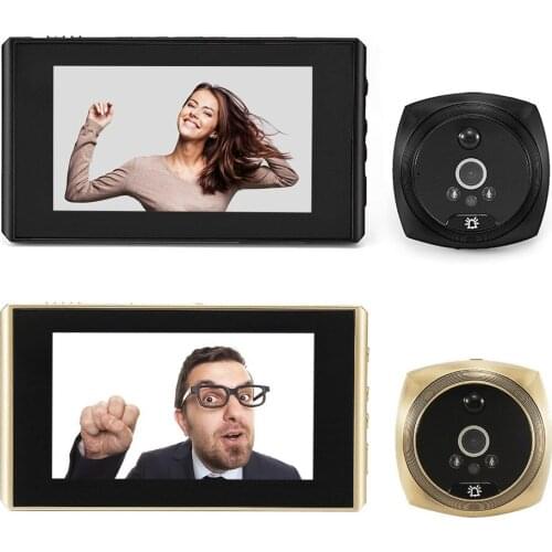 N6 4.3 Inch Wireless Digital Door Eye Camera Wide Angle Video Photo Peephole Night Vision PIR Motion Electronic Doorbell Viewer