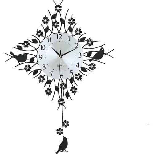 Large Wall Clock Antique European Swing Living Room Watches Modern Minimalist Decorative Creative Personality Clock Ornament