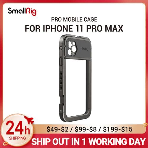 SmallRig Mobile Phone Cage For iPhone 11 Pro Max Pocket Protective With Cold Shoe Mounts Vlog Shooting phone kit - 2778