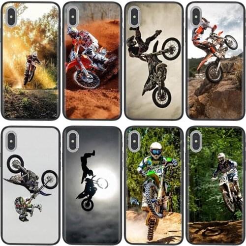 Black Hoesjes Tpu Etui Good Dirt Bikes Motorcycle Race Moto Cross For Xiaomi Redmi 9 8 7 K40 9A 9C Pro Plus Nfc K30 K20