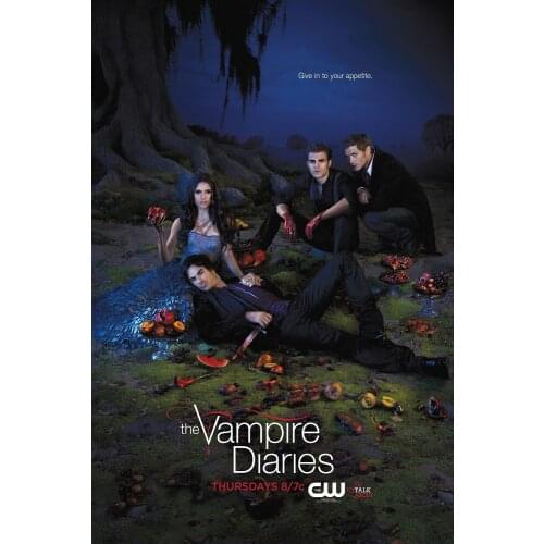 The Vampire Diaries Movie Give In To Your Appetite Art Silk Poster Print 24x36inch