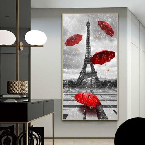 Home Decor Canvas Painting City Street Wall Art Vintage Poster And Prints Modern Wall Pictures For Living Room