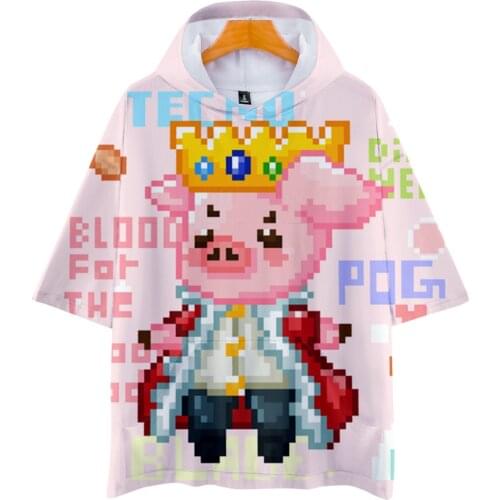 Technoblade 3D Printed Hooded T-shirts Women/Men Fashion Summer Short Sleeve Tshirt Hot Sale Streetwear Clothes