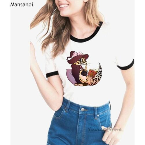 Dragon reading animal print t-shirt women vogue funny t shirts camiseta mujer oversized tshirt tumblr tops tee shirt femme
