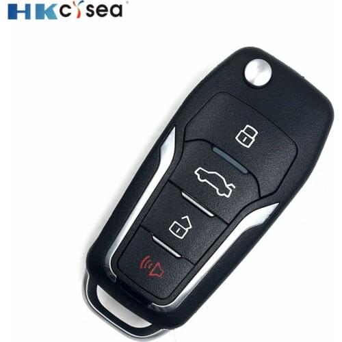 HKCYSEA 4 Buttons Xhorse VVDI2 Car Key Wireless Remote English Version for VVDI Key Tool Max VVDI Mini Fit Several Cars XNFO00EN