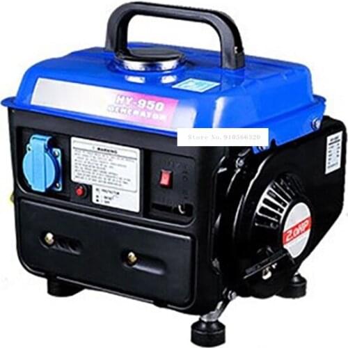 HY-950 High Quality Hand Pull Low Noise Mini Gasoline Engine Generator Liquefied Gas Natural Gas Fuel Tank 4.2L 650W 220V 50HZ