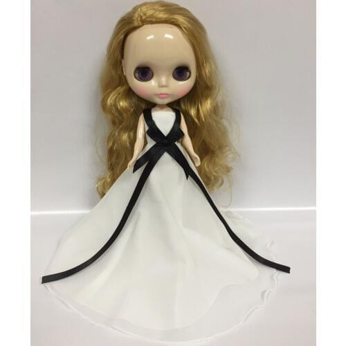 Dolls clothes,Blyth Doll skirt white