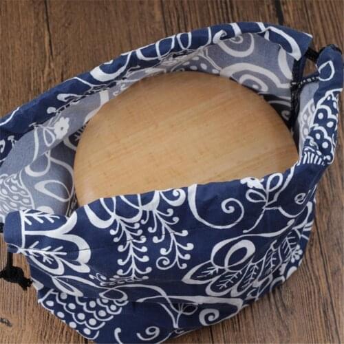 Japanese Style Lunch Box Bag Cotton Linen Bento Tote Pouch Portable Lunch Box Storage Bag For Daily Life Tourism Fishing Picnics