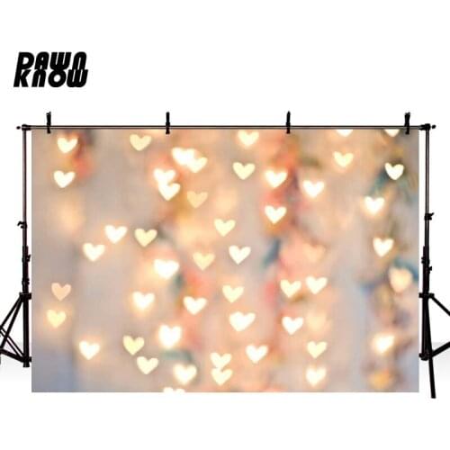DAWNKNOW Heart Shimmer Sparkle Photography Background Backdrop Photocall Newborn Wedding Party Stage Live Photo Studio GY522