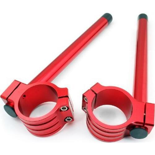 Motorcycle Racing Pair 7/8" HandleBars Clip ons 53mm Fit For DUCATI 1198 (Mit/avec D182 CARRIER) 2009-2011 2010