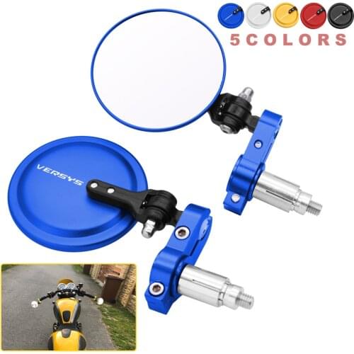 VERSYS Motorcycle Mirrors 3 Inch Round Folding Bar End Side Mirror For Kawasaki VERSYS1000 VERSYS650cc VERSYS 1000 VERSYS 650 cc
