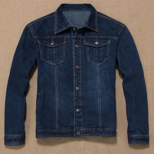 Plus Size 8XL 7XL 6XL Men Denim Jackets Mens Fashion Cowboy Motorcycle Jacket Coat Classic Casual Loose Chubby Men Outwear