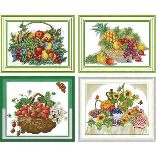 Embroidery Kits Stamped Cross Stitch A Good Harvest Patterns Counted 11CT 14CT Print Handmade Thread Needlework Decor Canvas Set