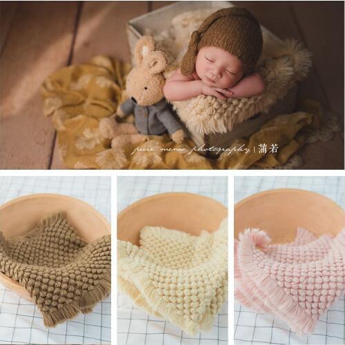 New fashion newborn photography blanket prop accessories pineapple soft baby blanket studio photo photography discount