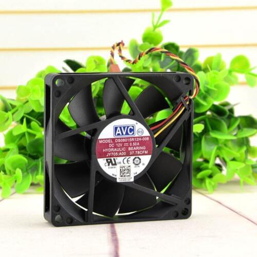 New original DS08015R12H-006 8015 8CM 12V 0.50A chassis power supply fan
