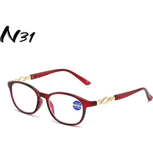 Male Female Anti-blue Light Reading Glasses Eyeglasses Prescription Classic Plastic Spectacles Diopter +1.0 To +4.0