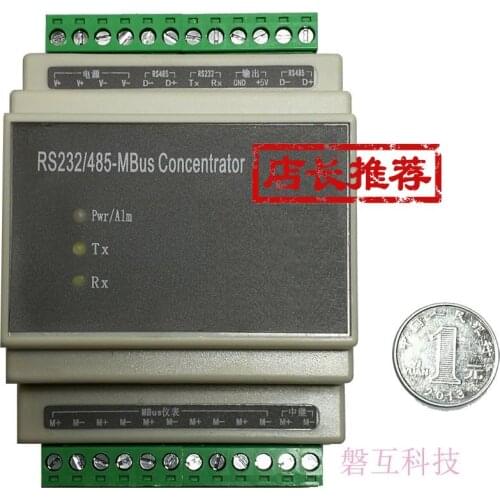 RS232/RS485-MBus concentrator repeater monitor baud rate conversion, protocol conversion, Modbus