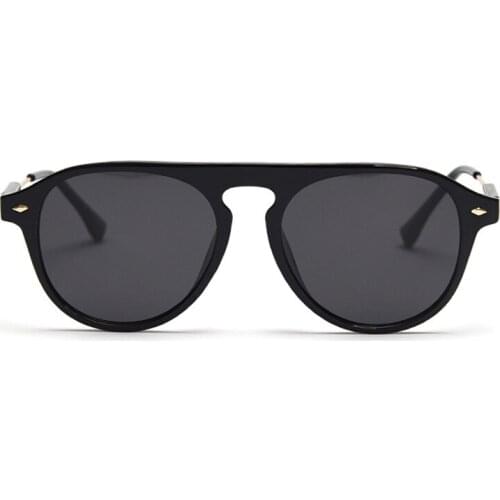 DOISYER Retro single beam pilot sunglasses mens polarized sunglasses womens color glasses