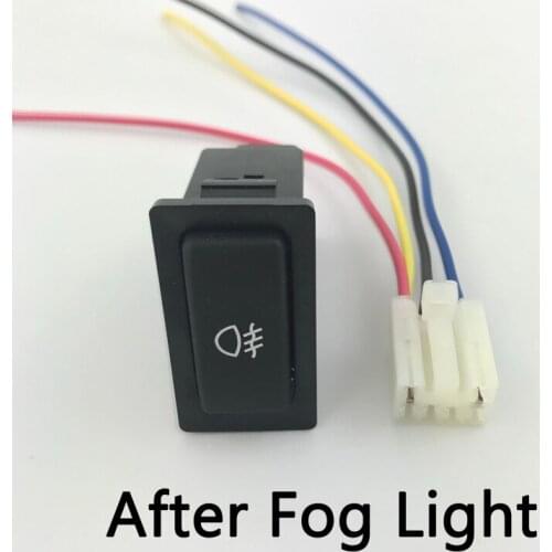 Fog Light LED DRL Camera Recorder Monitor Radar Parking Music volume Tailgate Fan Switch Button wire For Toyota LC77 LC60