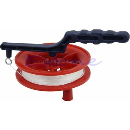 60M Outdoor Ball Bearing Wheel Kite Winder Tool Reel Handle Line String Winder