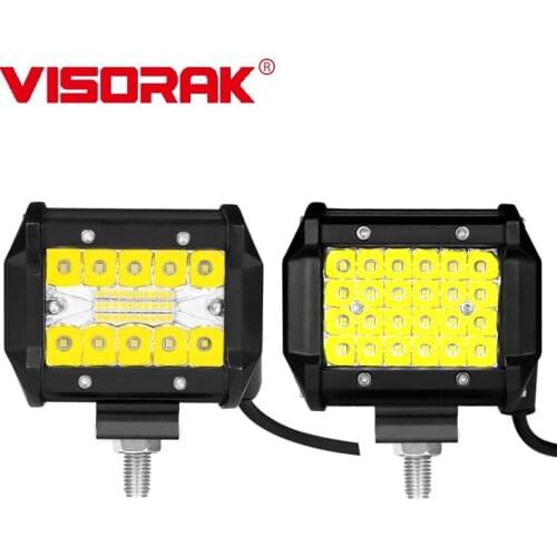 VISORAK 4" Inch 12V 24V Motorcycle LED Work Light SUV LED Head Lamp For Off Road 4X4 4WD Truck Tractor SUV ATV JEEP Auto Car