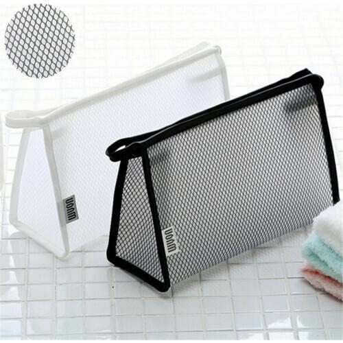 Waterproof Transparent Portable Makeup Bag Cosmetic Toiletry Travel Makeup Cosmetic Wash Toothbrush Pouch Organizer Bag
