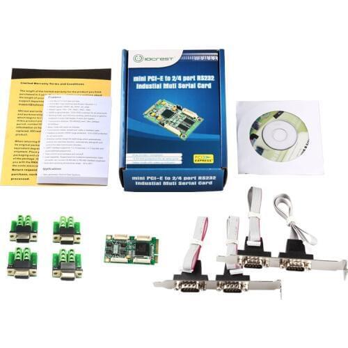 High Speed Mini PCI-Express Turn 4 Ports RS422 RS485 Industrial Serial Port Card