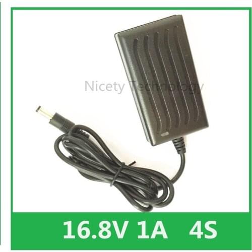 16.8V 1A Lithium Li-ion Battery Charger for Screwdriver 14.4V 4Series 18650 Lithium Battery Wall Charger DC 5.5MM*2.1MM