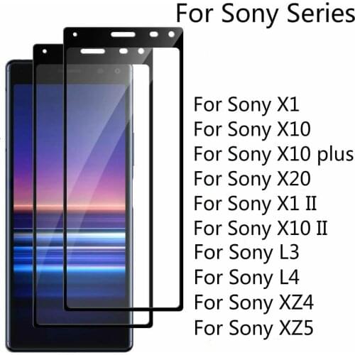 2 Pieces Tempered Glass For Sony Xperia X1 X10 II X20 Screen Protector 3D 9H Full Cover For Sony X10 Plus Protective Film Glass