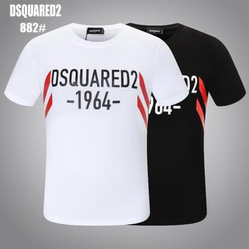 2021 Men/Women Fashion City Printing Letters DSQ2 Classic Slim T-shirt Short-sleeved Trend Clothing D8051