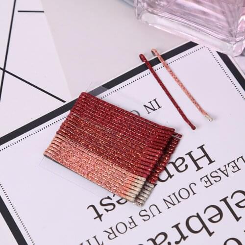 24pcs Metal Hair Clips for Wedding Girls Hairpins Fashion Barrette Curly Wavy Grips Hairstyle Bobby Pin Hair Styling Accessories