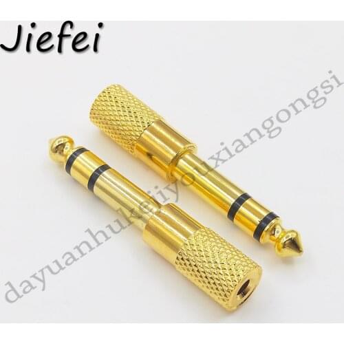 30-300Pcs Jack 6.35mm 1/4" Male To 3.5mm 1/8" Female Audio Converter 6.35 to 3.5 stereo terminal plug headphone adapter
