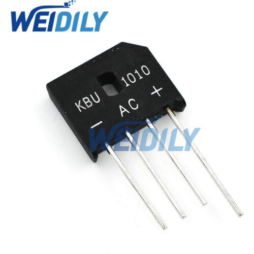 5PCS/LOT KBU1010 KBU-1010 10A 1000V Diode Bridge Rectifier diode New