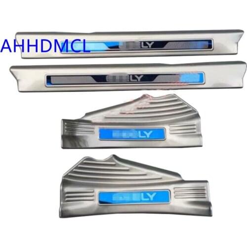 Car Welcome Pedal Threshold Strip Door Sill Strip For Geely Vision X1 2017 2018 2019