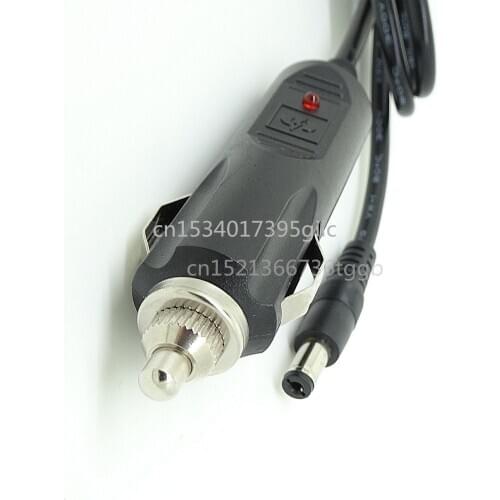 Car charging power cord 12V10A cigarette lighter male to DC5.5*2.1 tuning fork extension cord