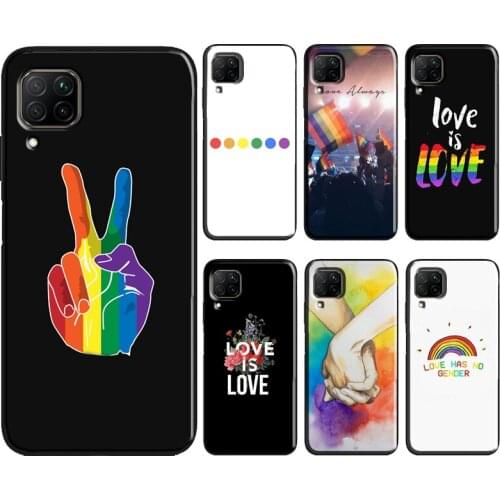 Rainbow Pride Gay Lesbian LGBT Case For Huawei Mate 20 Lite P Smart 2019 2021 Cover For Huawei P20 Lite P40 P30 Pro Case