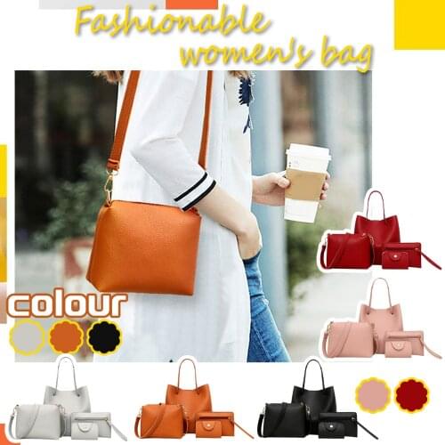 4pcs Shoulder Bags Set bags for women bag 2021 New Fashion Four-Piece Shoulder Bag Messenger Bag Wallet Handbag bolsa feminina