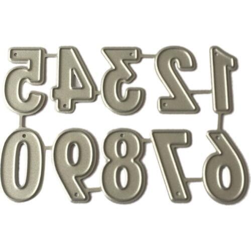 Number Metal Cutting Dies Stencil DIY Scrapbooking Embossing Paper Card Decor