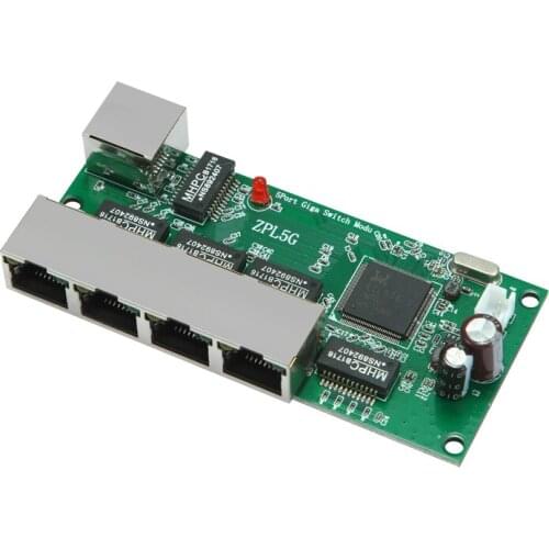 Mini 5-port Network Switch Module Gigabit 4-port 1000M Internet Switch PCB Bare Board Industrial-grade Data Transmission