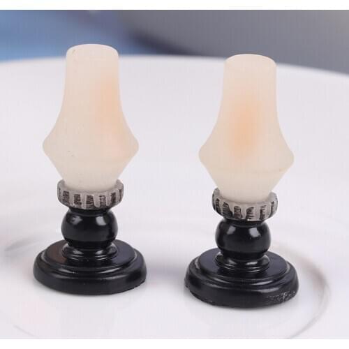 1Pcs 1:12 Scale PVC Mini Candelabra Dollhouse Miniature Candlesticks Doll House Accessories Furniture Toy Candelabra 15x15x32mm