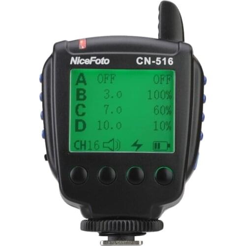 NiceFoto CN-516 Wireless 2.4G Trigger Transmitter Remote for LED-2000All / 1500All НA-3300B/2300B LED Studio Outdoor Flash Light