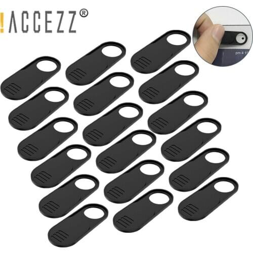 !ACCEZZ Upgrade WebCam Cover Shutter Slider Plastic Lens on the Phone Cover Mobile Phone Privacy Sticker For Laptops iPad Tablet