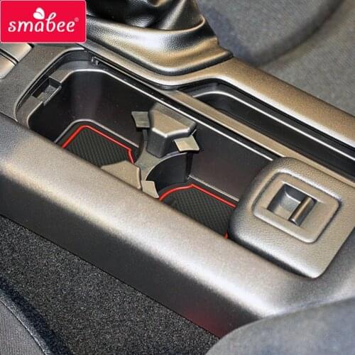 Smabee Anti-Slip Gate Slot Cup Mat For Mazda MX-5 Miata Roadster 2006 -2014 MX5 NC Accessories Rubber Door Mats Car Non-Slip Pad
