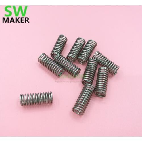 SWMAKER 10pcs 3D Printer Springs 22mm Long, ID 7mm Firm Tension for Bed Levelling - Reprap