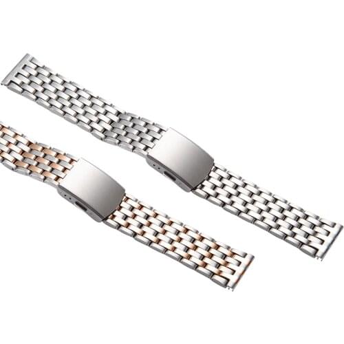 20MM 22MM Accessories Watchbands Bracelet Watch For Women Men Luxury Rose Gold WristWatch High Quality Stainless Steel Strap